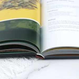 Impressão de livro de culinária/recepta/comida de capa dura personalizada de alta qualidade para colorir