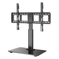 Support de télévision universel pivotant pour table, pour téléviseurs LCD LED 4K à écran plat de 32 à 65 pouces, support de télévision réglable en hauteur