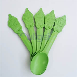 Cuillères à crème glacée à l'amidon de maïs personnalisées Cuillères en plastique jetables Expédition rapide et échantillons gratuits Cuillères à crème glacée à l'amidon de maïs - Product Image 6