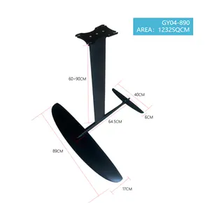 GY890 Hydrofoil Aluminum Carbon Mast 90cm Full Carbon Fiber Inflatable Kite board sup Board Competition contestant foil wing