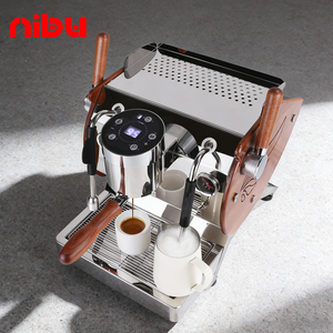 Cafetera Semiautomática con Sistema de Agua Caliente, Caldera de Acero Inoxidable de 9 Bares, 220V/110V para Uso Doméstico y Hotelero, Alta Presión - Product Image 1