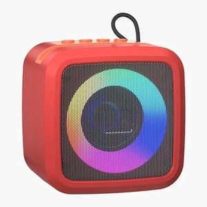 Caixa de Som Portátil Mini Subwoofer para Esportes ao Ar Livre com Luz Ambiente RGB Microfone Cartão TF para Casa e <span class=keywords><strong>Desktop</strong></span> - Product Image 4