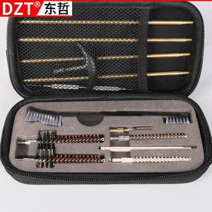 Kit de nettoyage de fusils Dzt Gun Brush Set, 15 pièces, en métal, pour l'entretien des armes à feu, portable - Product Image 1