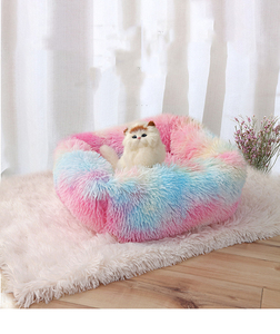 Cama para mascotas de felpa suave y cálida, cuadrada, venta al por mayor, del fabricante - Product Image 5