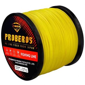 Hilo de Pesca de 9 Hebras, 500M, Línea de Pesca Verde/Gris/Azul/Rojo/Amarillo, Línea de PE Trenzada de 9 Hilos - Product Image 1