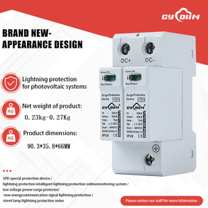 อุปกรณ์ป้องกันไฟกระชาก DC SPD Uc 500V 800V 1000V แบบ <span class=keywords><strong>2</strong></span> ขั้ว IP20 Type1+<span class=keywords><strong>2</strong></span> 20kA-40kA Cooper  ราคาดี - Product Image 2