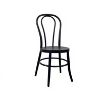 Chaise de salle à manger en métal de style américain rétro, minimaliste moderne, chaise d'extérieur décontractée et tendance à dossier rond pour hôtels, cafés et salons de thé.