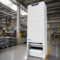 Module de levage vertical aérospatial pour le stockage de fixations de précision et de composants de structure aéronautique dans les zones d'assemblage propres et les hangars