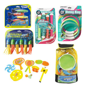 Jouet sportif d'été pour l'extérieur : Disque volant, <span class=keywords><strong>Diabolo</strong></span>, Badminton, Ballon à attraper, Jeu de plongée sous-marine pour piscine - Product Image 1