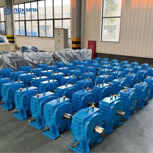 Right Angle <b>Worm</b> Drive Flange Mounted Speed Reducer Cast Iron Housing for Packaging Machinery - Product Image 6