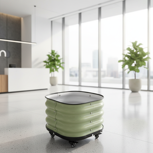 Jardinière sur roulettes auto-arrosante TOPSTAR, écologique, durable, en métal galvanisé, bac à jardin <span class=keywords><strong>surélevé</strong></span>, design classique, pots de fleurs - Product Image 4