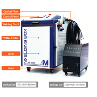 Máquina de Soldadura Láser Portátil de 1500W 2000W 3000W 5 en 1 con Almacenamiento de Energía y Refrigeración por Agua para Baterías de Litio y Fabricación de Metales