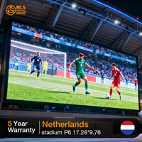 Layar LED Luar Ruangan P2.5 Siaran Langsung UHD Tahan Air Bebas Moire Dinding Video LED Sorotan untuk Pertandingan Sepak Bola