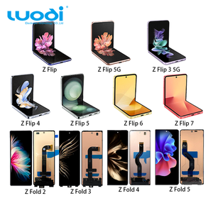 Pantalla de teléfono móvil LCD para <span class=keywords><strong>Samsung</strong></span> Z <span class=keywords><strong>Flip</strong></span> Fold 2 3 4 5 5G con marco de montaje de digitalizador - Product Image 1
