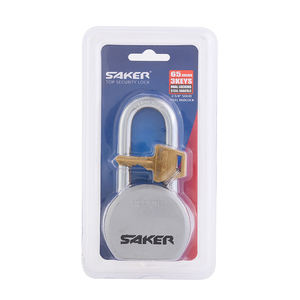 Candado redondo de acero sólido 45 con grillete endurecido largo antioxidante resistente de alta calidad de 65mm - Product Image 6