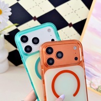 Coque Magnétique Antichoc 2-en-1 pour iPhone 18 17 Pro Max 16 15 Plus, Couleurs Contrastées, Anti-Jaunissement, Compatible Charge Sans Fil