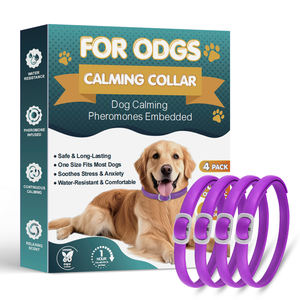 <span class=keywords><strong>Collar</strong></span> de feromonas de silicona de patrón sólido con decoración de remaches Correa personalizada para mascotas para calmar gatos y perros - Product Image 4