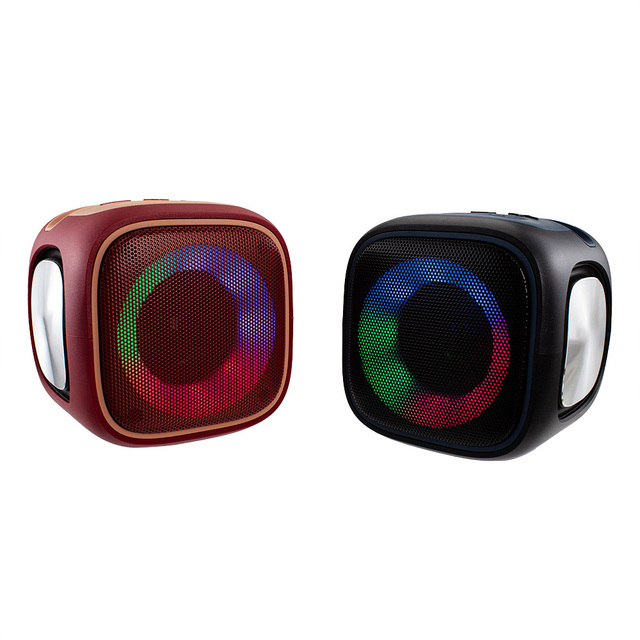 2026 Small Speaker Portable Mini Wireless Speaker Subwoofer with RGB LED Lighting for House Parties with Made Durable Plastic