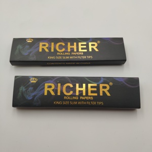 Papier à rouler KingSize personnalisé avec embouts et feuilles blanches ou brunes, ou en stock - Product Image 4