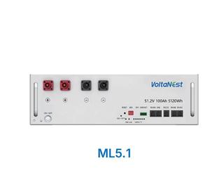 Voltanest 16kWh 314Ah BMS 51.2V, LiFePO4เก็บพลังงานแสงอาทิตย์แบตเตอรี่ลิเธียมโมดูลวางซ้อนกันได้ - Product Image 4