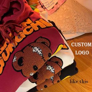 Sudadera de Jersey para hombre de alta calidad OEM French Terry Chenille Sudadera con capucha personalizada Tamaño en relieve 3XL Tallas grandes Puff Technics con capucha - Product Image 1