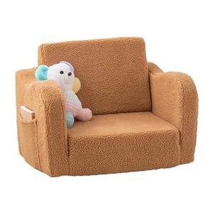 Children's Plush <b>Sofa</b> Chair With Armrests For 2 To 4 Years Old <b>Kids</b> Reading Corner Soft Fabric High Elasticity Foam Filling - Product Image 5