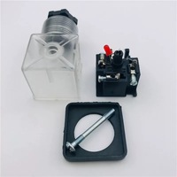 Connecteur à fiche MPM Type a Bornier à 4 broches Base Électrovanne Bobine Prise 18mm Pas de broche