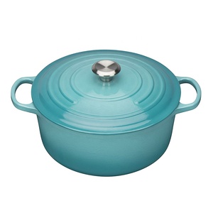 Tùy chỉnh nhà hàng nhà bếp Cookware Set không dính gang với men thân thiện với môi gốm chậu và chảo - Product Image 4