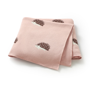 Manta de Punto de Algodón 100% con Diseño de <span class=keywords><strong>Erizo</strong></span> para Bebés, 80*100 CM, Verano, con Logotipo Personalizado al por Mayor, OEKO TEX - Product Image 1