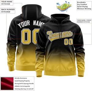 เสื้อฮู้ดซิปแบบไล่เฉดสีสั่งทำพิเศษ สตรีทแวร์สำหรับผู้ชาย พิมพ์ชื่อทีมและหมายเลข เสื้อแจ็คเก็ตวาร์ซิตี้ทรงหลวม เสื้อสเวตเชิ้ตสำหรับเล่นกีฬา - Product Image 3