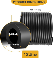 Aérateur de bassin à roche artificielle 95 LPM avec moteur BLDC, 2 ensembles de diffuseurs, système d'aération double alimentation solaire et CA pour bassin à poissons de 1 acre
