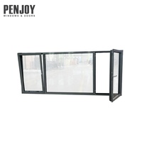 Fenêtres Penjoy Premium en alliage d'aluminium à ouverture oscillo-battante avec excellente résistance à la pression du vent