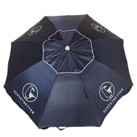 Parapluie classique manuel pour adultes, grande taille, résistant au vent, anti-UV, en tissu Oxford 210D argenté, avec impression de logo personnalisée de haute qualité