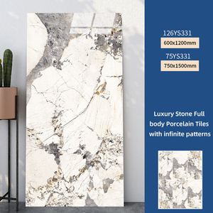 Mattonelle di lusso moderne <span class=keywords><strong>in</strong></span> porcellana per <span class=keywords><strong>soggiorno</strong></span> piastrelle lucide per pavimenti <span class=keywords><strong>in</strong></span> <span class=keywords><strong>marmo</strong></span> pieno lucido <span class=keywords><strong>in</strong></span> <span class=keywords><strong>marmo</strong></span> da Garage 600x1200mm - Product Image 4