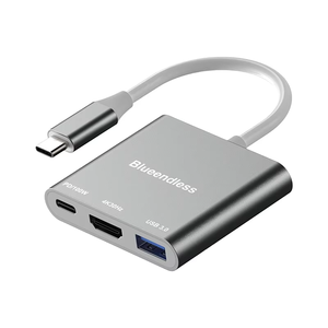 USB-C Hub 4-in-1 mở rộng Dock 4K 60Hz 5-in-1 mô hình với 4 cổng sạc và dữ liệu Adapter Type-C giao diện cho HDTV - Product Image 1