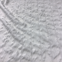 En stock – Tissu sergé 100 % polyester teint, texture bulle aérienne, largeur 98 pouces, pour la literie et les textiles de maison (parure quatre pièces)