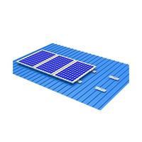 Prix de gros d'usine Kit de rails courts sur toit métallique Supports de montage de panneaux solaires durables de type H