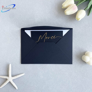 Enveloppe de luxe en velours laminée brillante pour annonce de diplôme, invitation de <span class=keywords><strong>mariage</strong></span> gaufrée, vert - Product Image 3