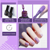 Kit de Manucure Complet Polygel LED UV: Gel Pailleté de Construction, Résine Jelly, Matériau d'Extension d'Ongles