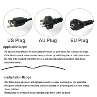 WOYO PDR007 Kits de réparation de carrosserie automobile, chauffe-inducteur magnétique, outils de débosselage sans peinture, compatible AC 110-240V, garantie 12 mois