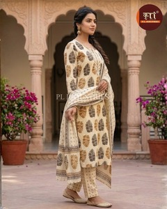 Premium Quality Cotton Stitched Kurta/Kurti Women Elegant Quick Dry Modern Party Daily Wear All Seasons <b>Wedding</b> Design Available - Product Image 3