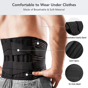 Wholesale Back Brace Adjustable Waist Belt <b>Support</b> for <b>Lumbar</b> Trainer Sweat Sports New Assistance <b>Cushion</b> - Product Image 5