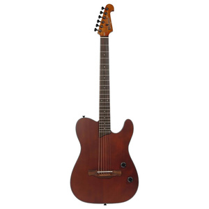 Chitarra Elettrica D-K6 Folk <span class=keywords><strong>Daddario</strong></span> 6 Corde Acustica Vintage con Finitura Opaca, 22 Tasti, Capotasto in Osso, Tastiera in Palissandro Indiano - Product Image 3