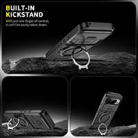 Coque de téléphone tendance avec support métallique rotatif à 360 degrés et fenêtre arrière pour Google Pixel 7 8A 9 10 Pro XL Pixel 9A