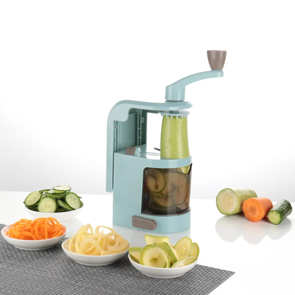 Plastik 5 Pisau Dapur Baru Sayuran Spiral Slicer Spiralizer Seperti Yang Terlihat Di TV