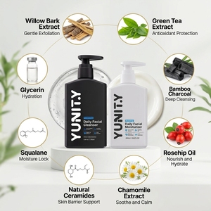 Set di Prodotti per la Cura della Pelle Maschile a Marchio Privato, Naturale, Detergente, <span class=keywords><strong>Idratante</strong></span>, Anti-Acne e Anti-Crespo - Product Image 2