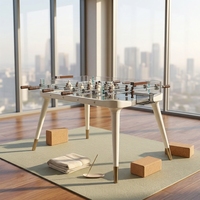 Table de shuffleboard en verre commerciale de 19/12/14 pieds, table de poker, table multi-jeux de 8 pieds, service OEM pour utilisation en bar/pub/salle d'arcade