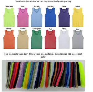 Fábrica Atacado Prática Jersey Scrimmage Vest Pinnies Babadores de treinamento para adultos e jovens Soccer Basketball Football Pennies