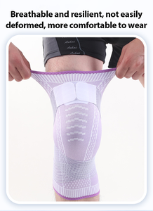 Genouillère de compression légère en nylon respirant pour la randonnée, la course à pied et le cyclisme - Product Image 4