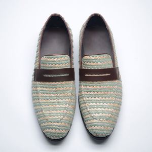 2025 New Model Men's Trendy High Quality Business Casual <b>Square</b> Loafers Lace-Up Closure Anti-Slip Lightweight Breathable Luxury - Product Image 2